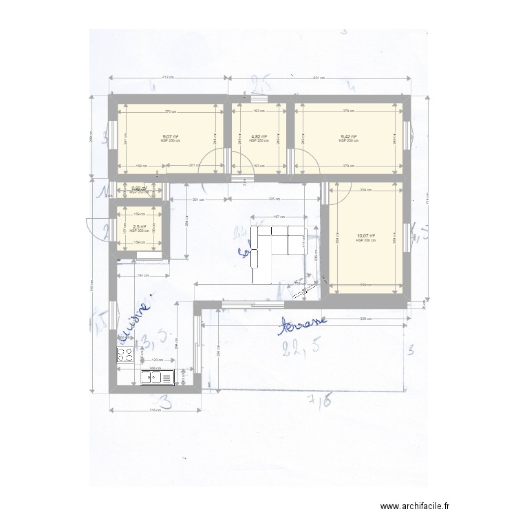dupré. Plan de 0 pièce et 0 m2