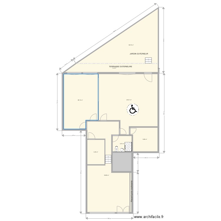 PARIS 13 EXISTANT ARL 12078 1205. Plan de 0 pièce et 0 m2