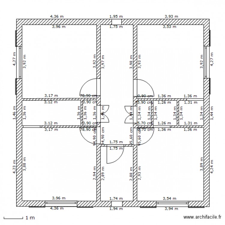 Maison R 1 Dimentions Plan dessiné par sev19861969