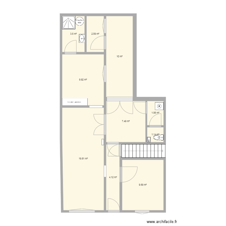 rez de chaussée . Plan de 0 pièce et 0 m2