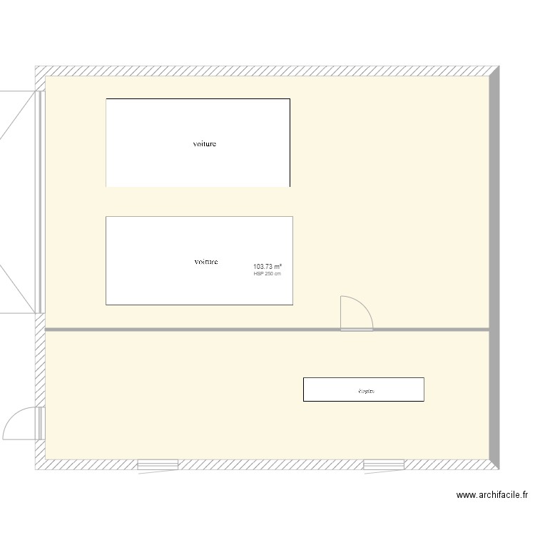 garage1. Plan de 0 pièce et 0 m2
