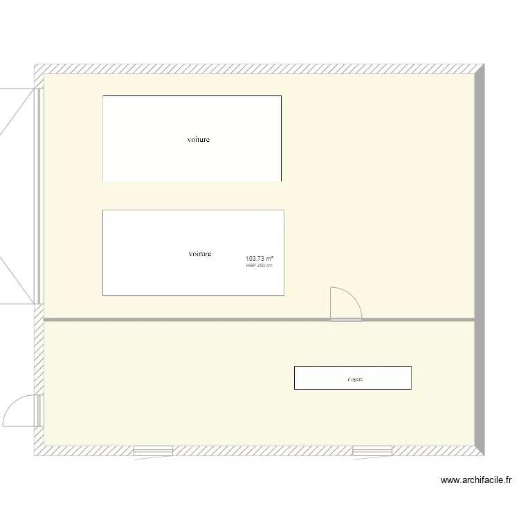 garage1. Plan de 