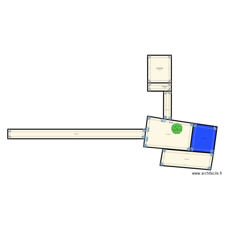 Terrasse Campen. Plan de 0 pièce et 0 m2