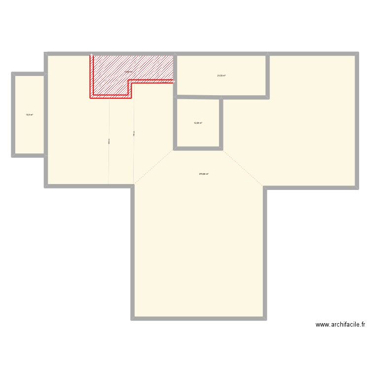 Restaurant BleuGreen Bresson. Plan de 5 pièces et 338 m2