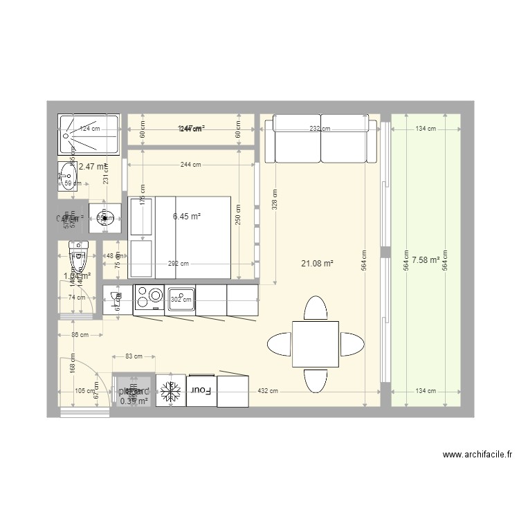 appartvaness9m2. Plan de 0 pièce et 0 m2