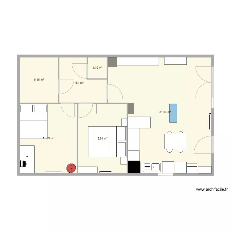 T3 Bègles. Plan de T3 Bègles. Plan de