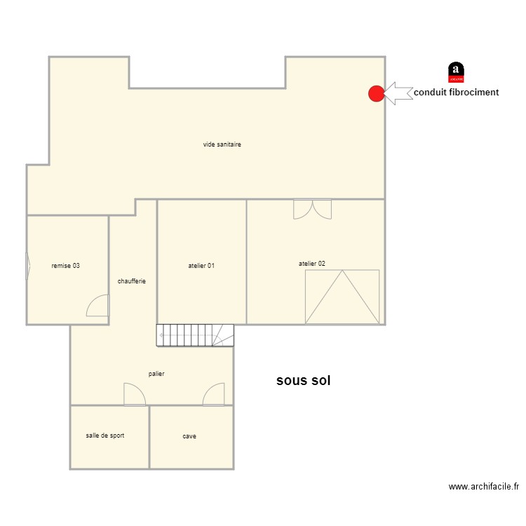 da costa am 1363 sous sol. Plan de 0 pièce et 0 m2
