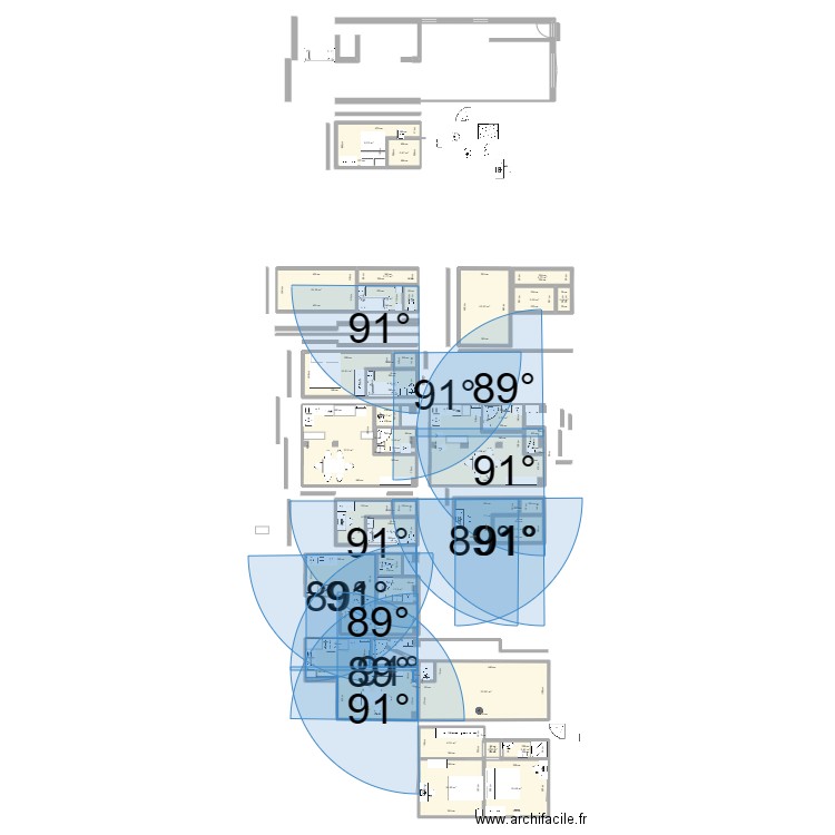 Maison Oliv. Plan de 30 pièces et 238 m2