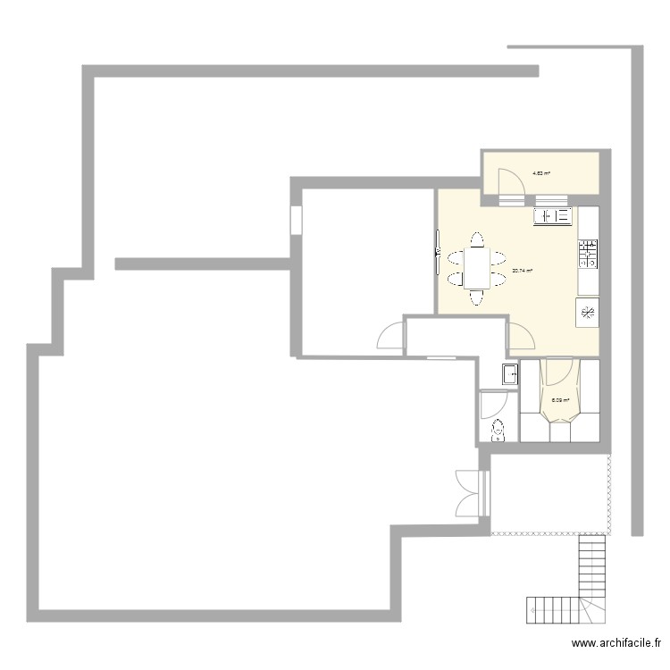 Plan etage villa. Plan de 0 pièce et 0 m2