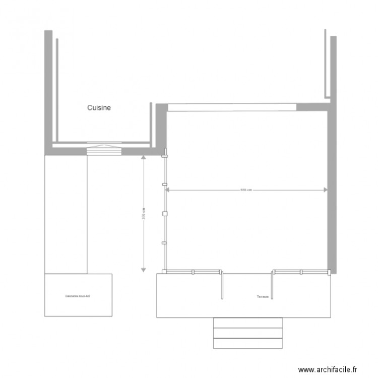 Taillard Rez de Chaussée projet coté. Plan de 0 pièce et 0 m2