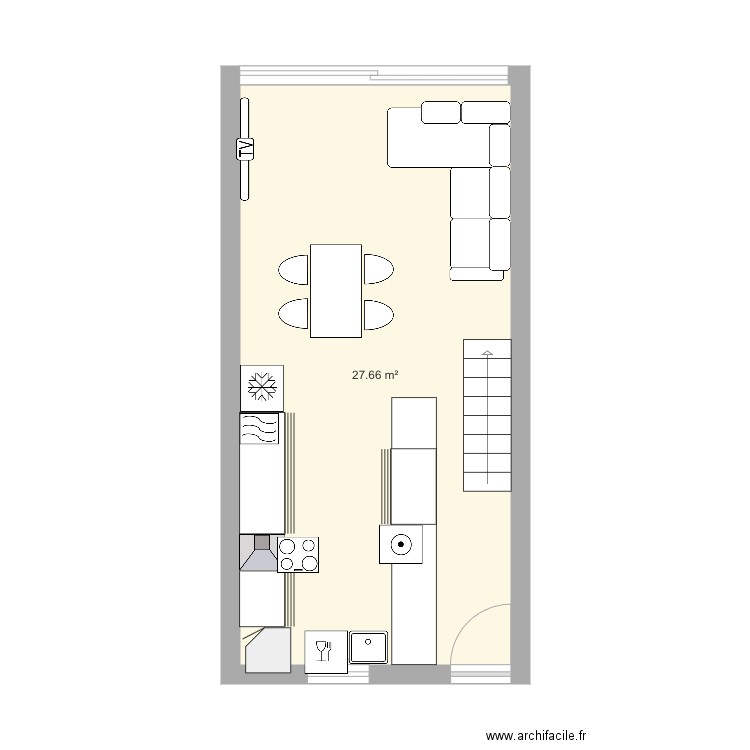 Rez de chaussé. Plan de 0 pièce et 0 m2