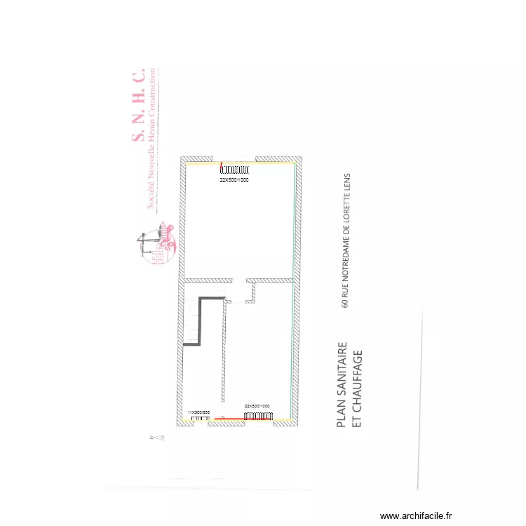 60 NOTRE DAME LENS SNHC R 1. Plan de 60 NOTRE DAME LENS SNHC R 1. Plan de