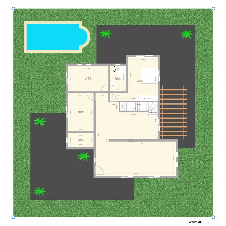 Kerkour 4. Plan de 6 pièces et 128 m2