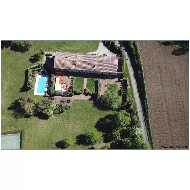 pergola cailhavel. Plan de 