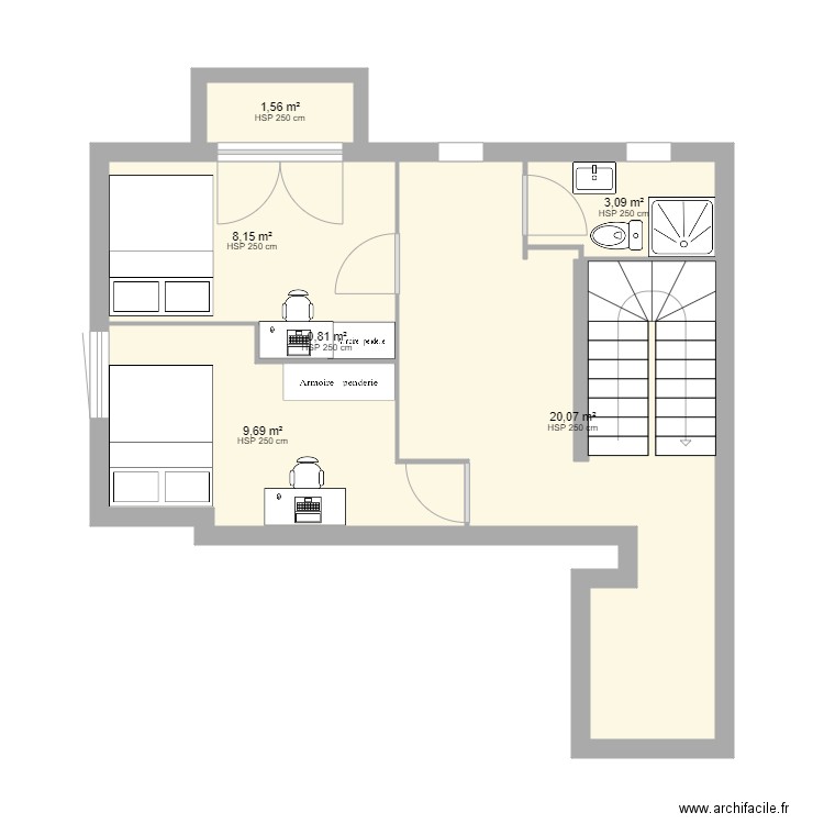 duplexe2. Plan de 0 pièce et 0 m2