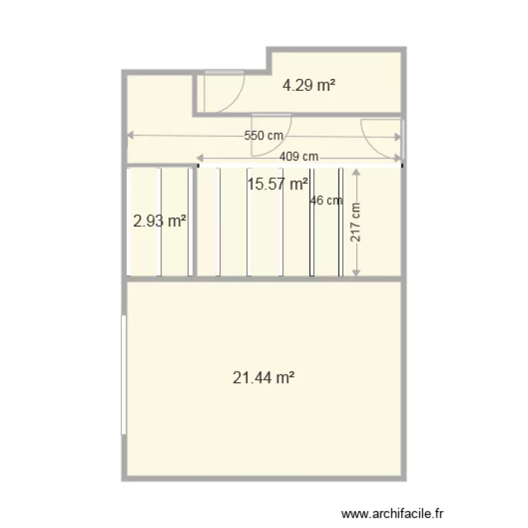 Studio garage 2. Plan de 