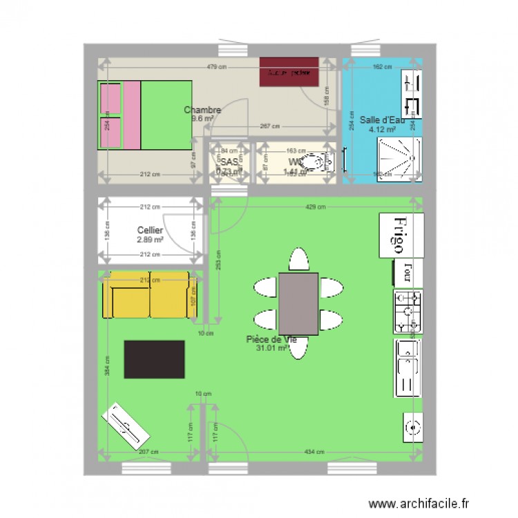 La Roche Chalais. Plan de 0 pièce et 0 m2