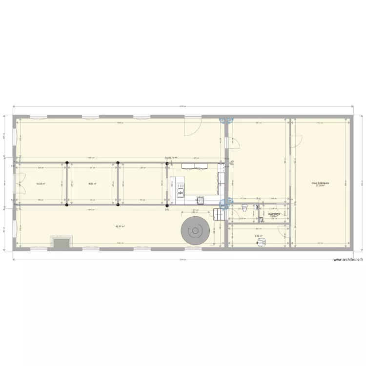 meca 5 dim colonne. Plan de 