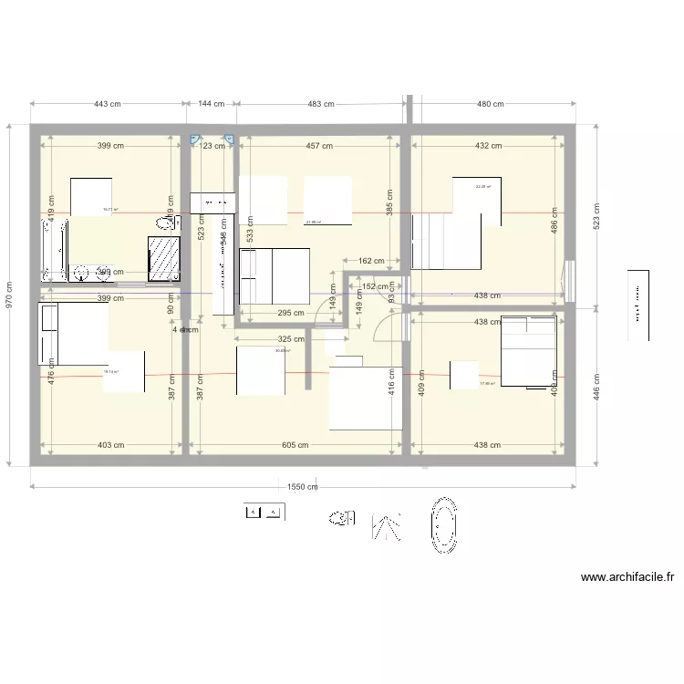 Verdon V9 2D . Plan de 