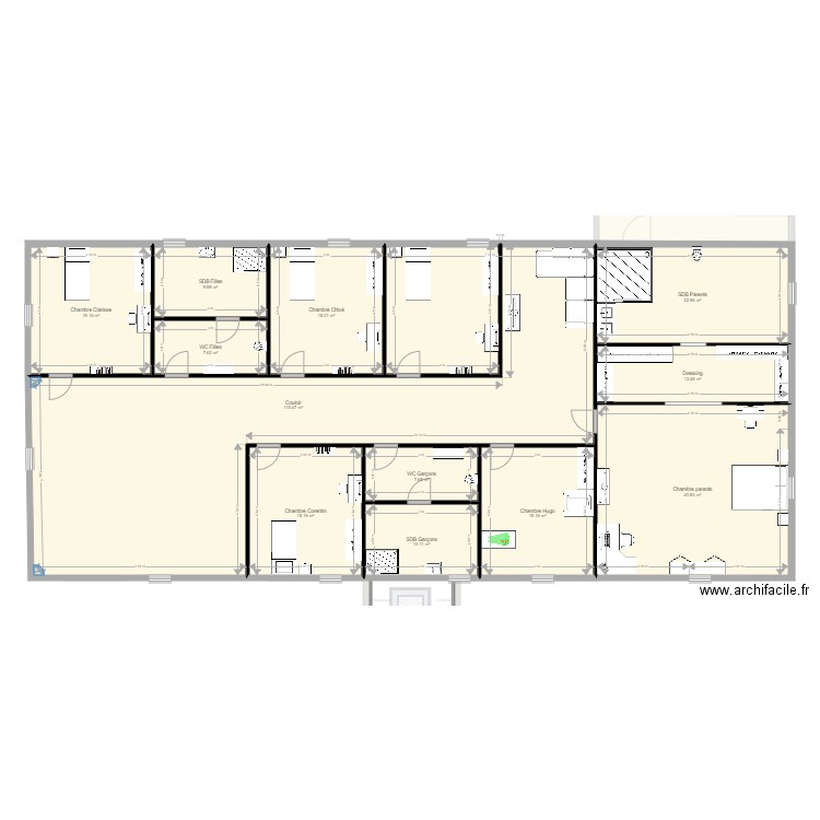 Champs Georges. Plan de 0 pièce et 0 m2
