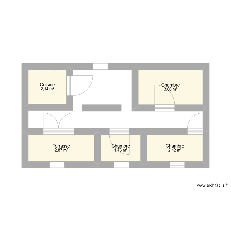 balla. Plan de 0 pièce et 0 m2