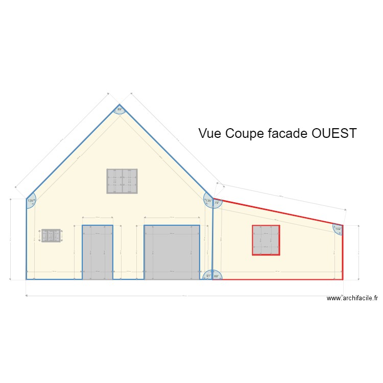 Damien coupe OUEST. Plan de 0 pièce et 0 m2