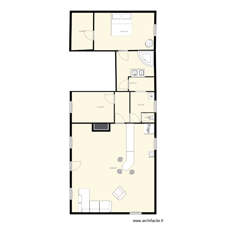 1 Eric Annie. Plan de 0 pièce et 0 m2