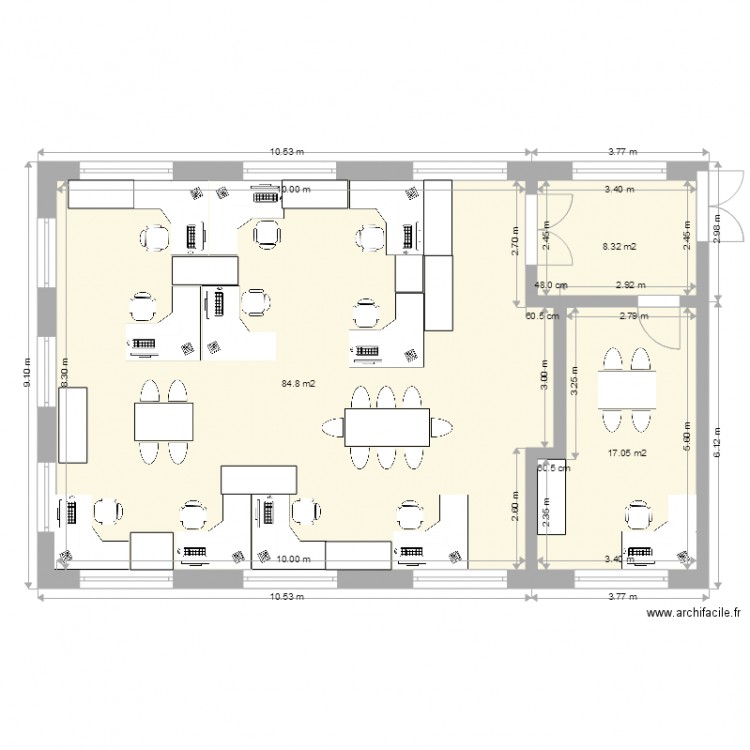 Salle Mag V1 EA. Plan de 0 pièce et 0 m2