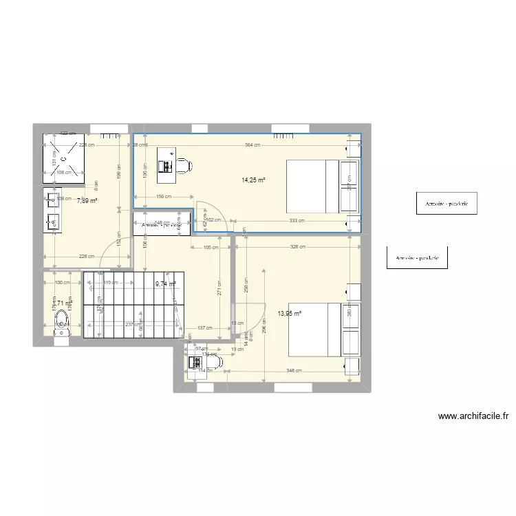AnneDam 1er proposition 1er &eacute;tage v4. Plan de 