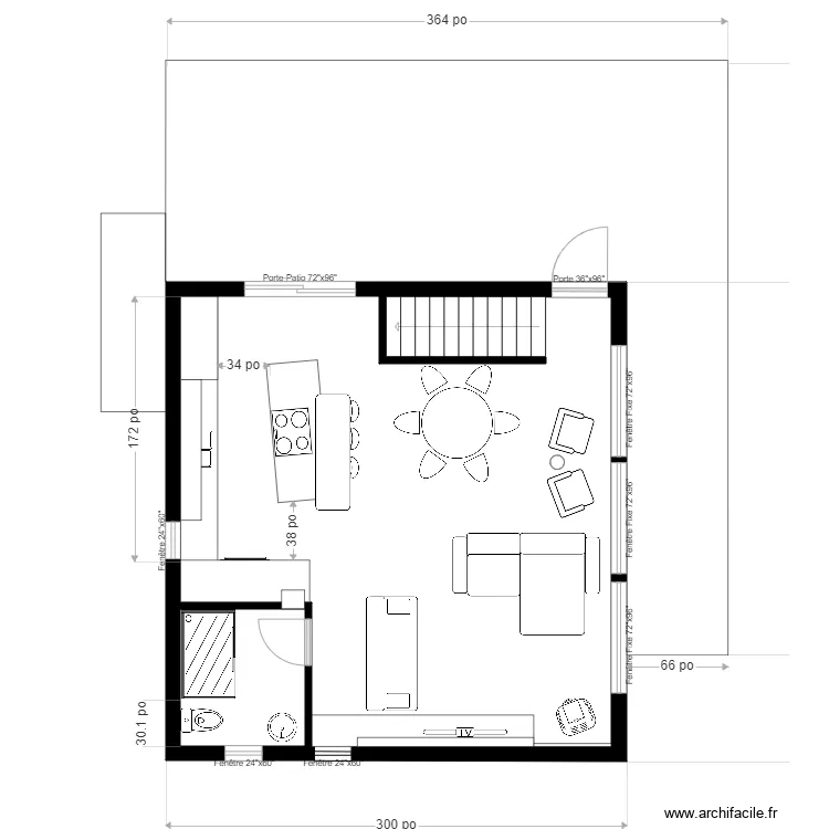 chalet &eacute;tage2. Plan de 