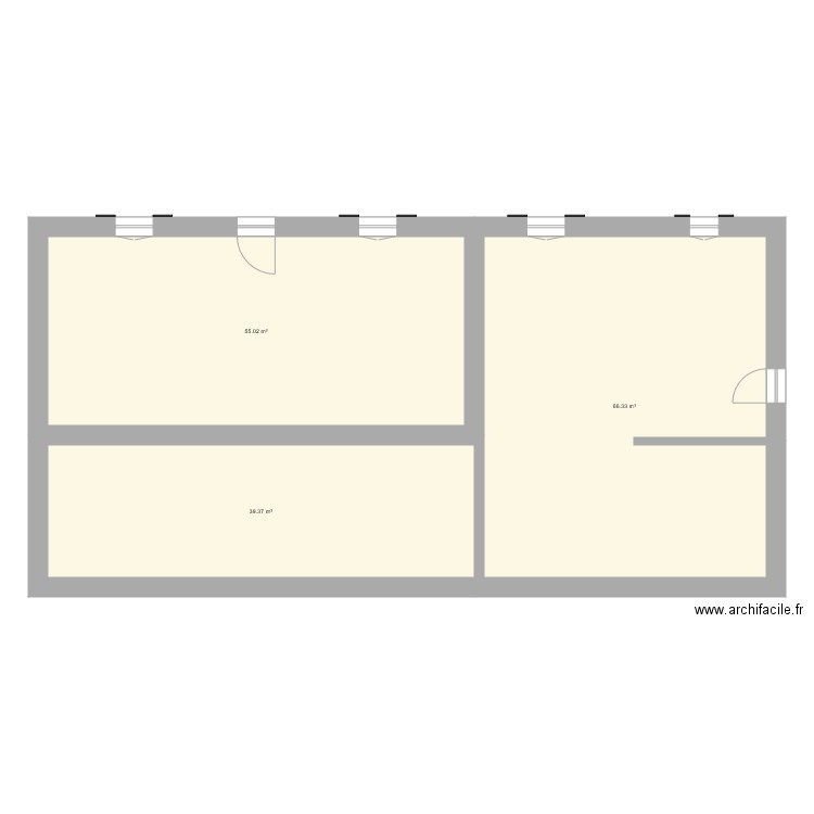 rdc version de base. Plan de 0 pièce et 0 m2