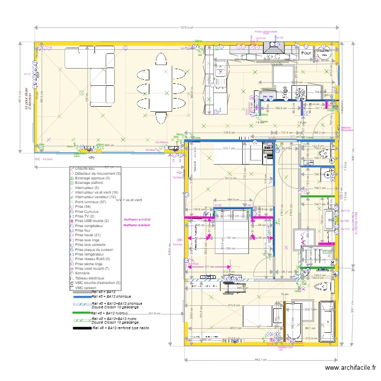 Plan Défintif Partie Existante Actualisé 060620. Plan de 0 pièce et 0 m2