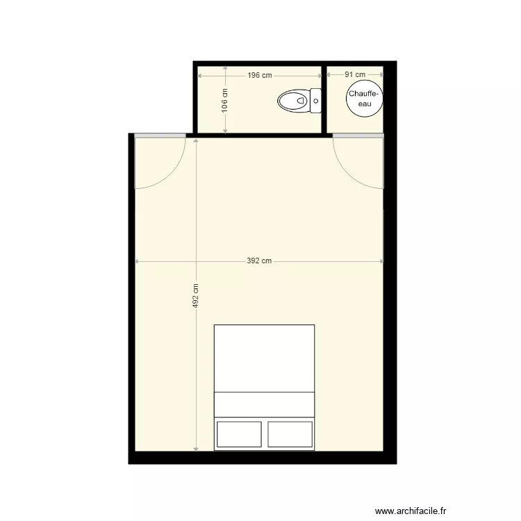 APPARTEMENT HAUT ROMMELAERE. Plan de 