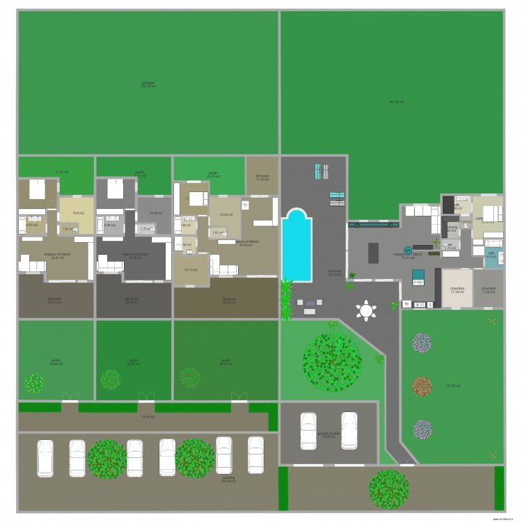 claude973 54. Plan de 0 pièce et 0 m2