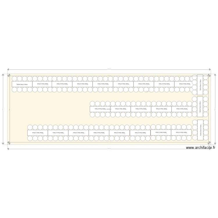 Plan de table mariage tables doites. Plan de 0 pièce et 0 m2