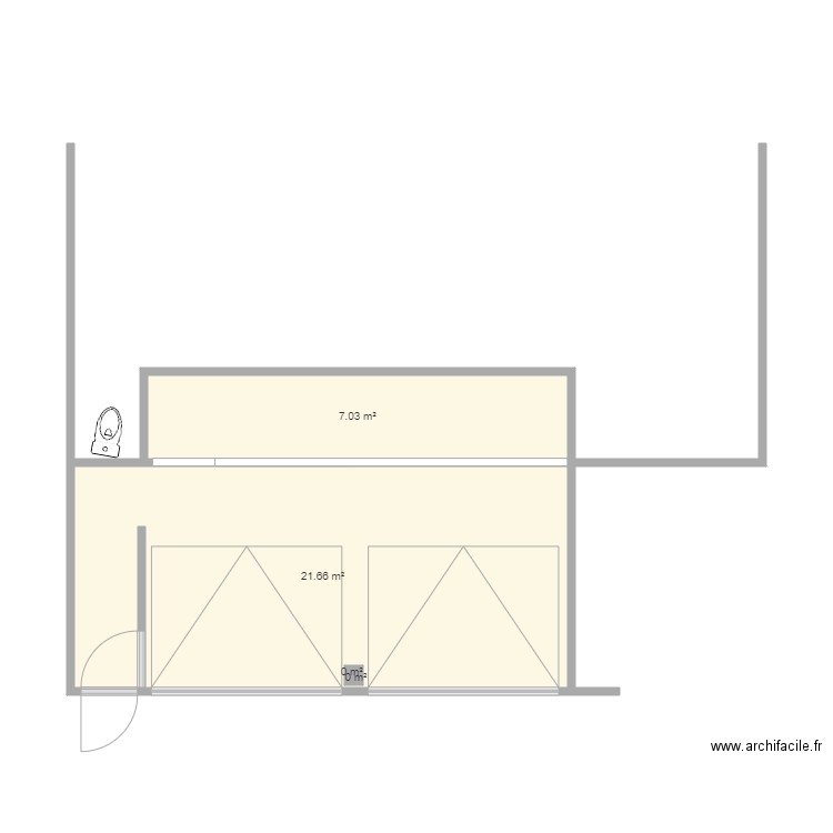 garage. Plan de 0 pièce et 0 m2