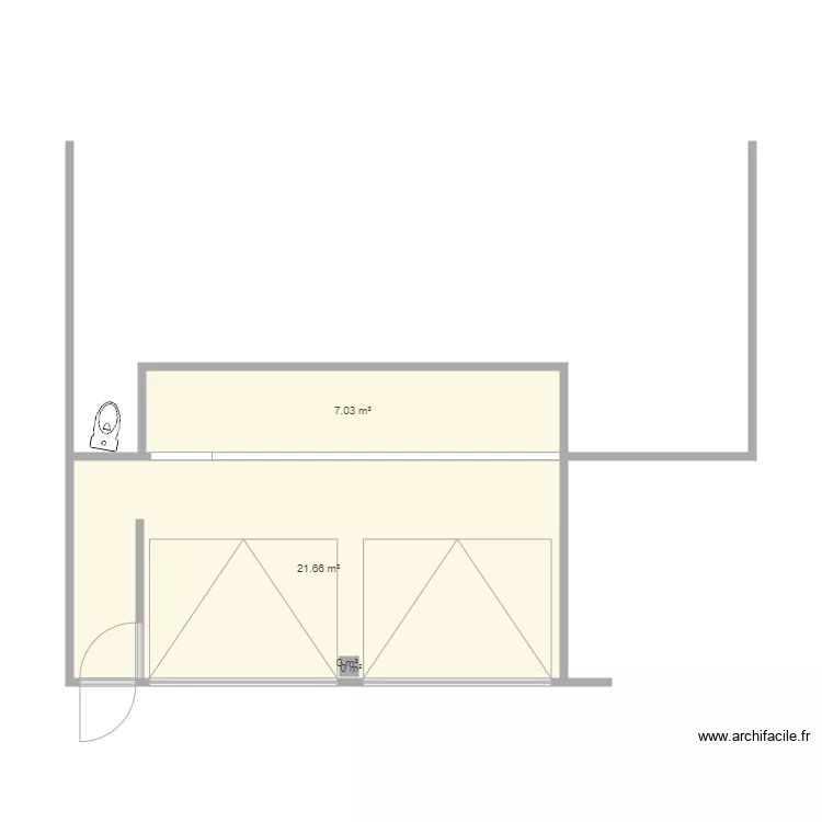 garage. Plan de 