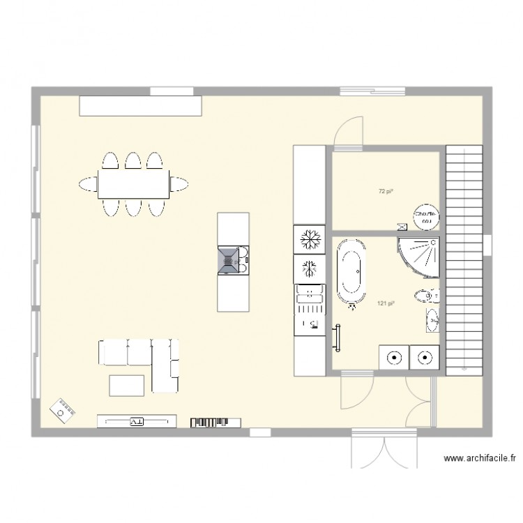 maison chalet canada. Plan de 0 pièce et 0 m2