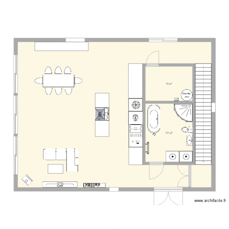 maison chalet canada. Plan de 0 pièce et 0 m2