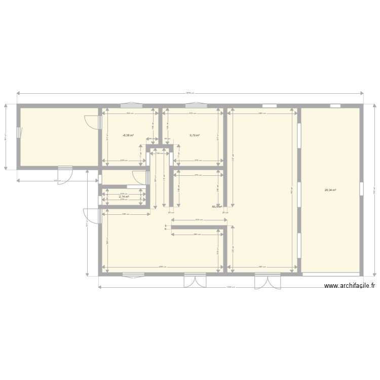 maison existante. Plan de 0 pièce et 0 m2