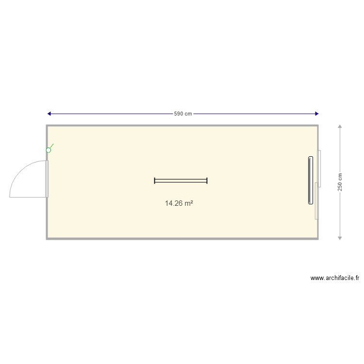 Module Junior Plan standard 15 m2 . Plan de 0 pièce et 0 m2
