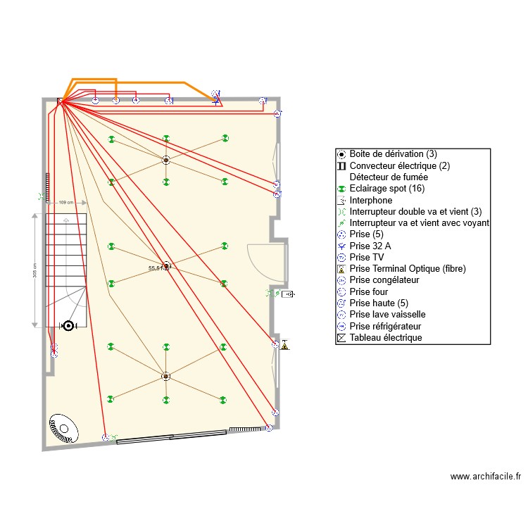 plan RDC maison . Plan de 0 pièce et 0 m2