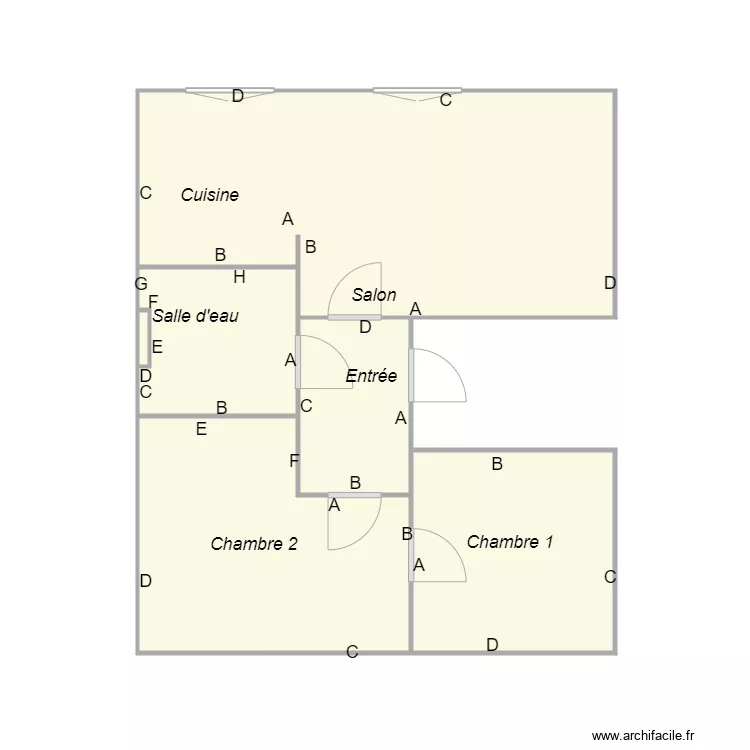 SCI PEN ER MEN 1er &eacute;tage. Plan de 