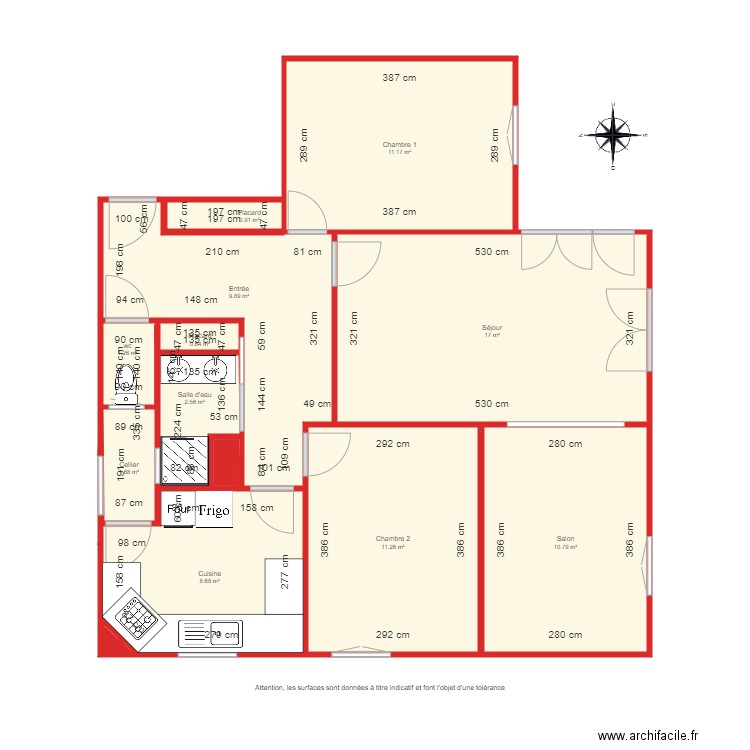 3803 coté. Plan de 0 pièce et 0 m2