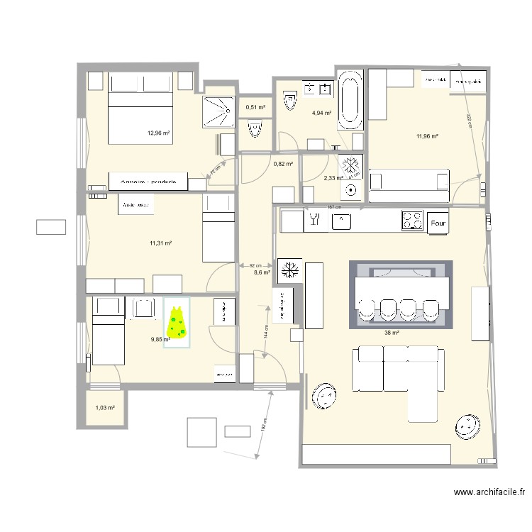 Alésia test. Plan de 0 pièce et 0 m2