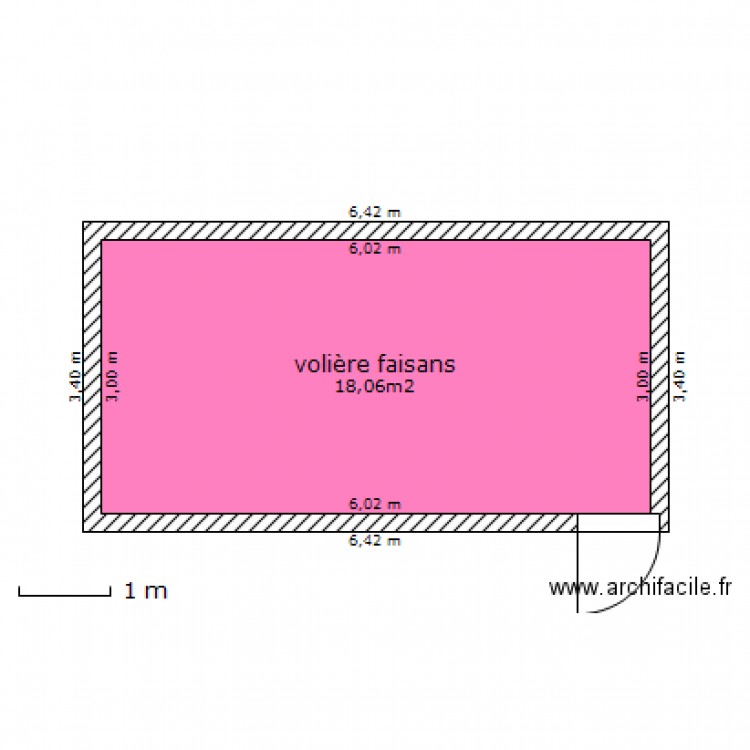 volière faisans. Plan de 0 pièce et 0 m2