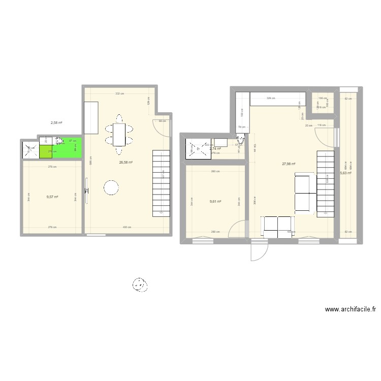 PLAN FINAL MAISON 2023. Plan de 7 pièces et 85 m2