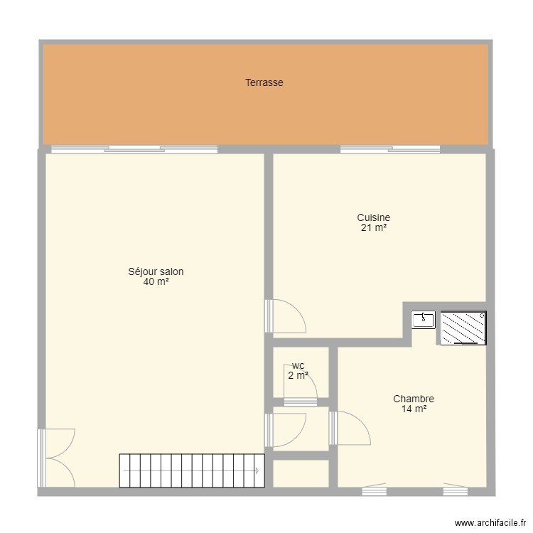87G9292 Rez-de chaussée. Plan de 0 pièce et 0 m2