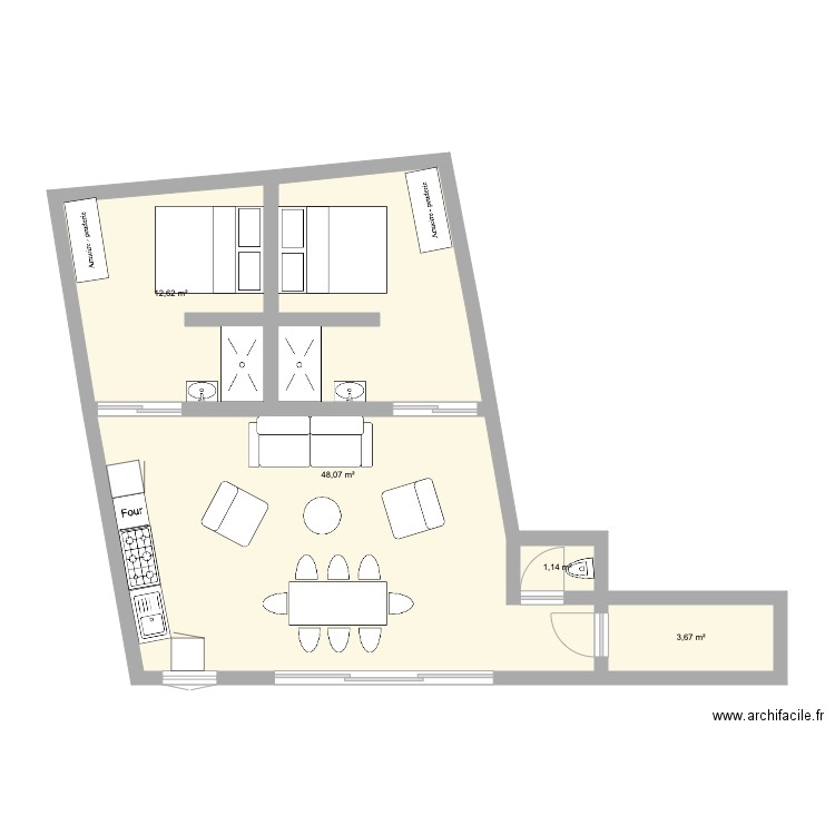 Maison mouraria RDC. Plan de 0 pièce et 0 m2