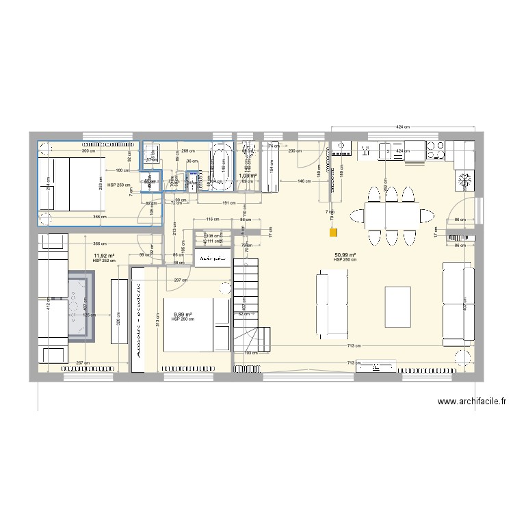 Plan arc en ciel EDL projet 1. Plan de 0 pièce et 0 m2
